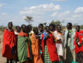 Junge Frauen aus den Dörfern